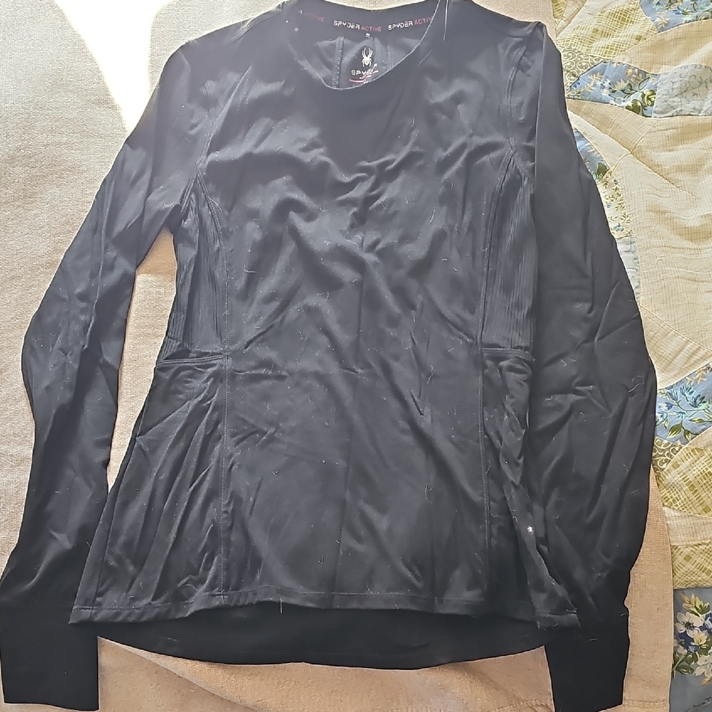 Spyder Black Long Sleeve Women's Top